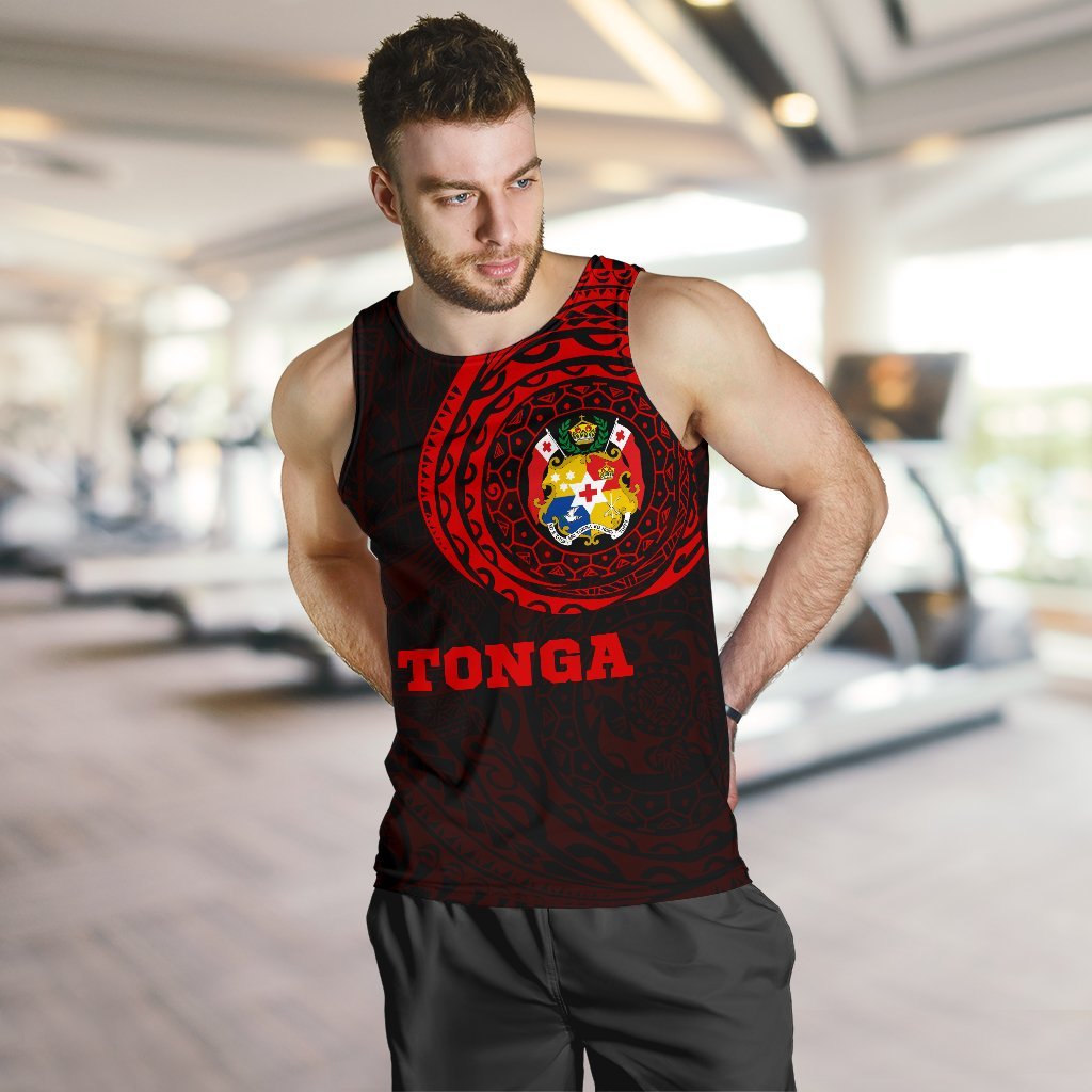 Tonga Polynesian Tattoo Style Tank Top - Vibe Hoodie Shop