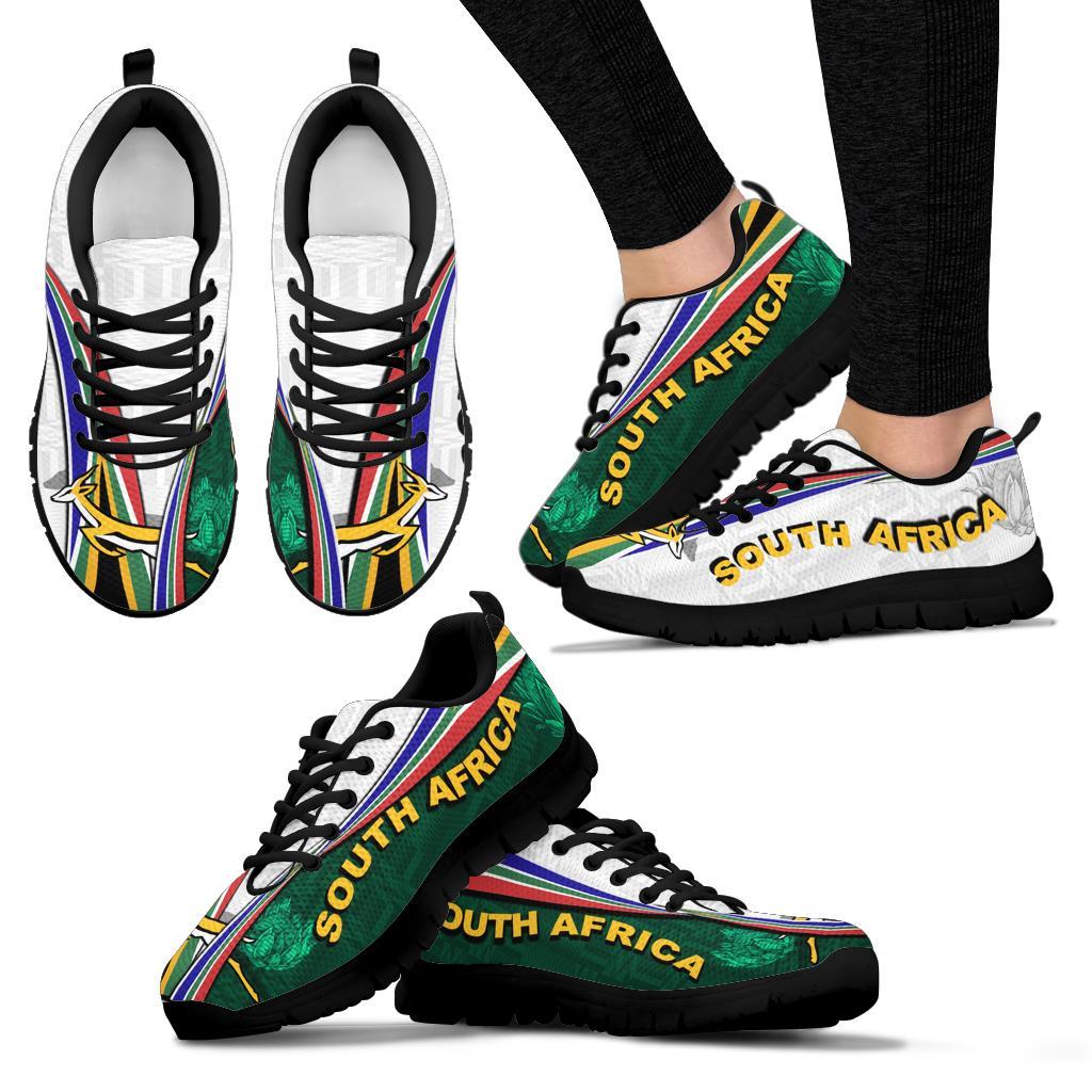 South Africa Sneakers Springboks Rugby Be Unique - White - Vibe Hoodie Shop