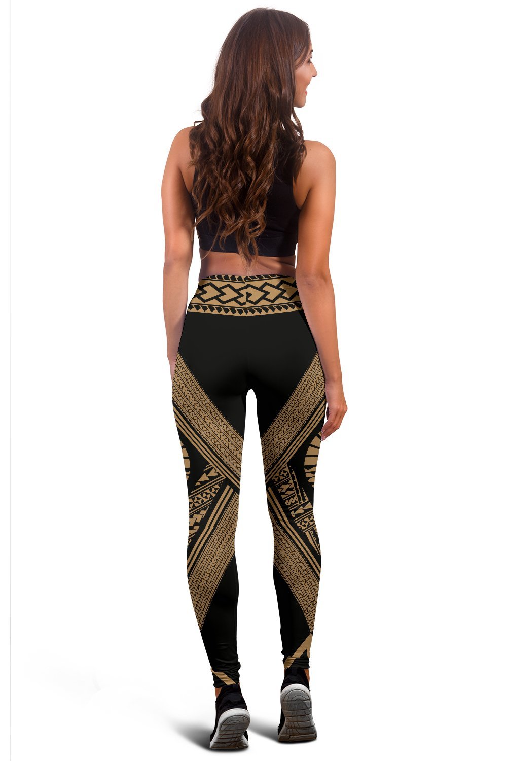 French Polynesia Coat Of Arms Polynesian Leggings - Diamond Style 05 - Vibe Hoodie Shop