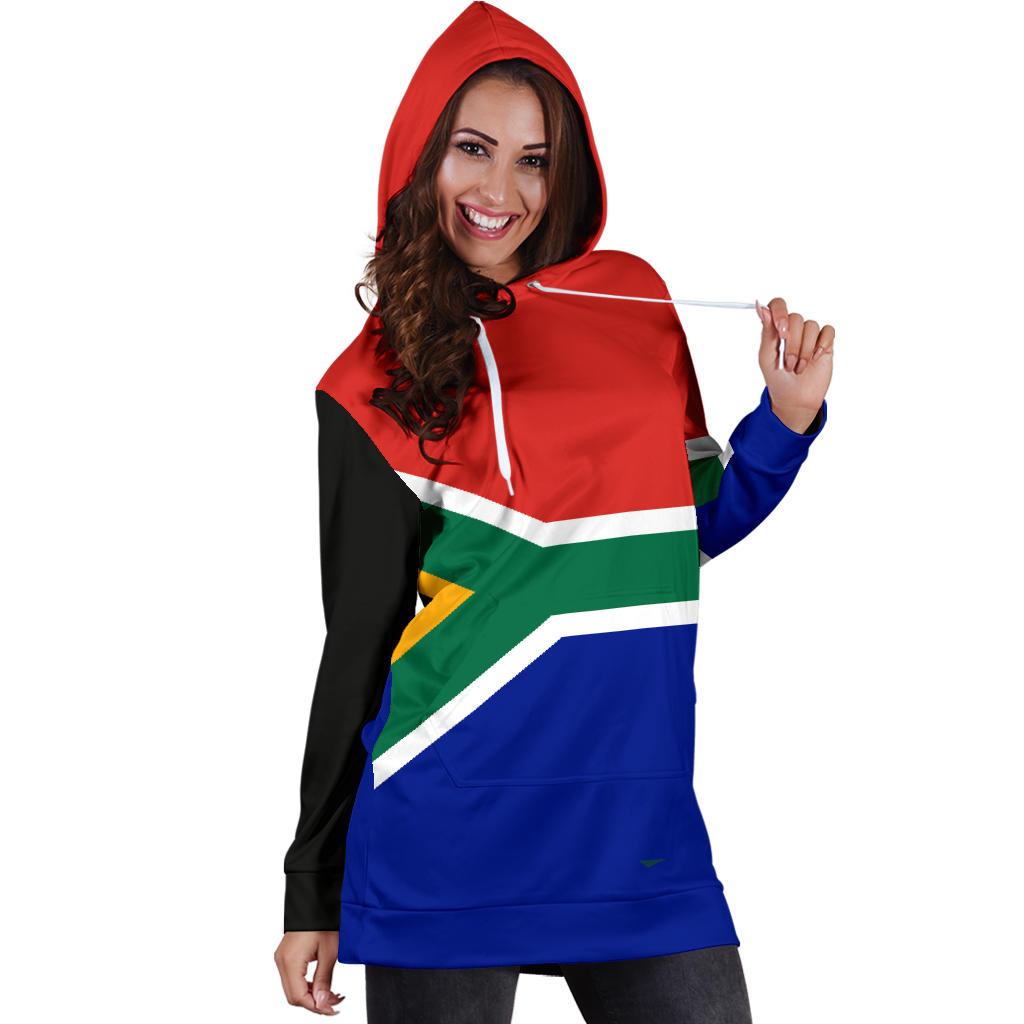 South Africa Hoodie Dress Original Flag - Vibe Hoodie Shop