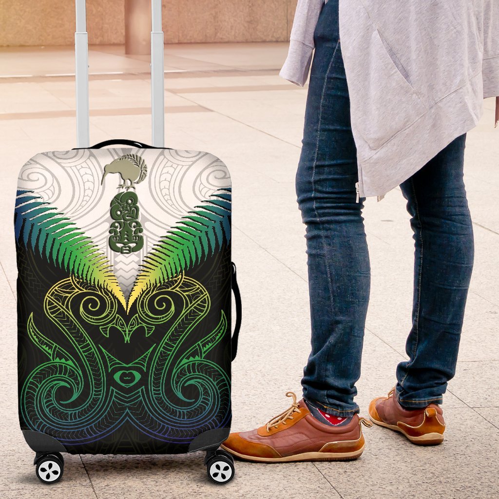 Maori Manaia New Zealand Luggage Covers Rasta - Vibe Hoodie Shop