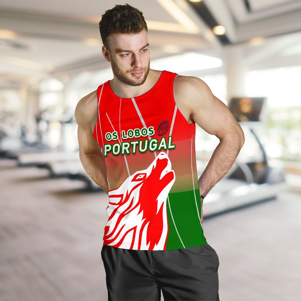 Portugal Rugby Men Tank Top Wolf - Os Lobos - Vibe Hoodie Shop