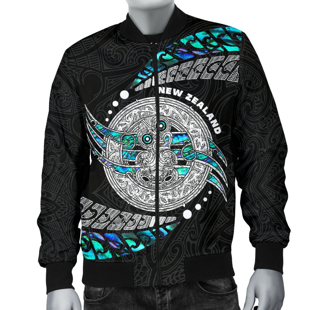 Maori New Zealand Men's Bomber Jacket Hei Tiki Sport Style - Vibe Hoodie Shop