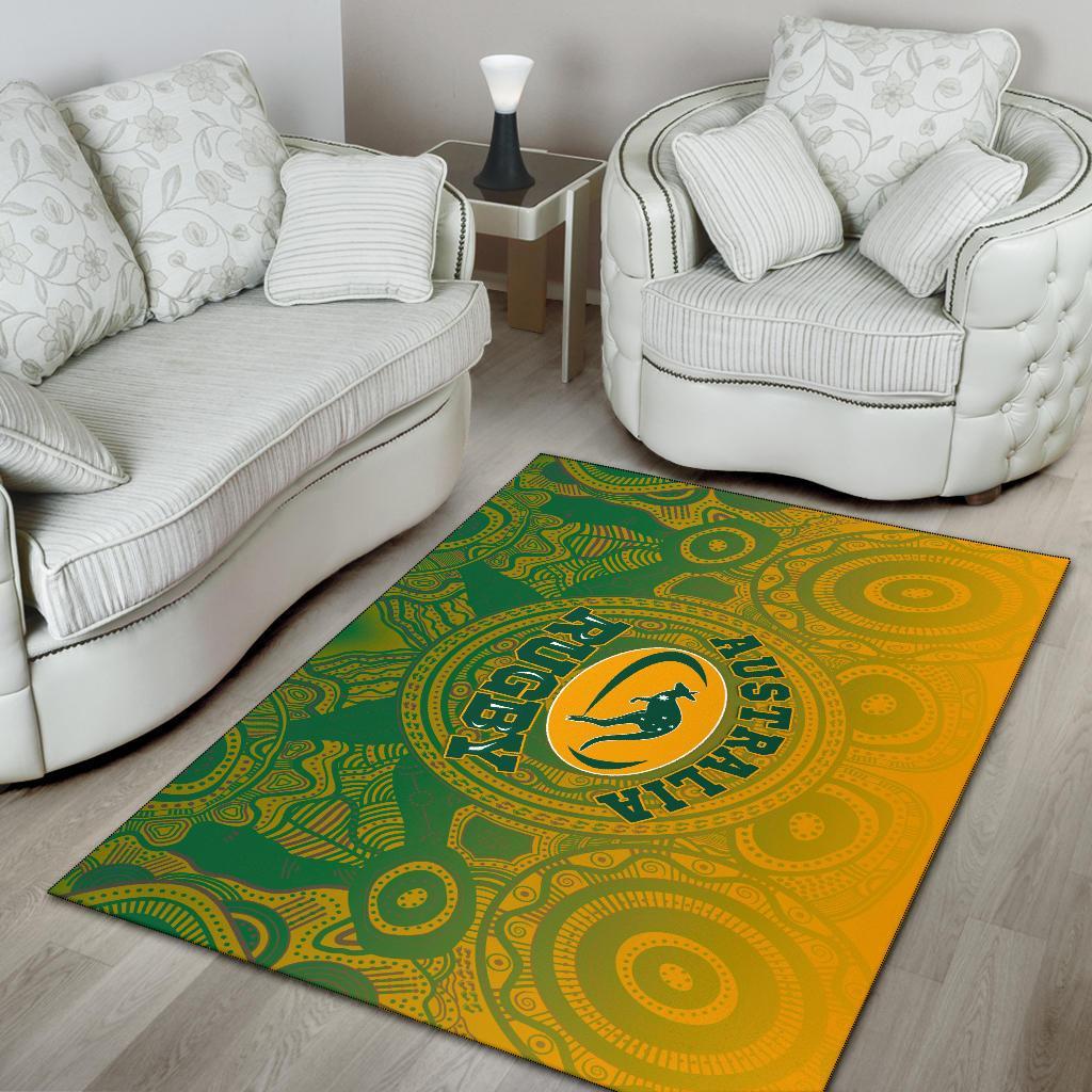 Aboriginal Area Rug, Australia Rugby and Coat Of Arms Ver02 - - Vibe Hoodie Shop