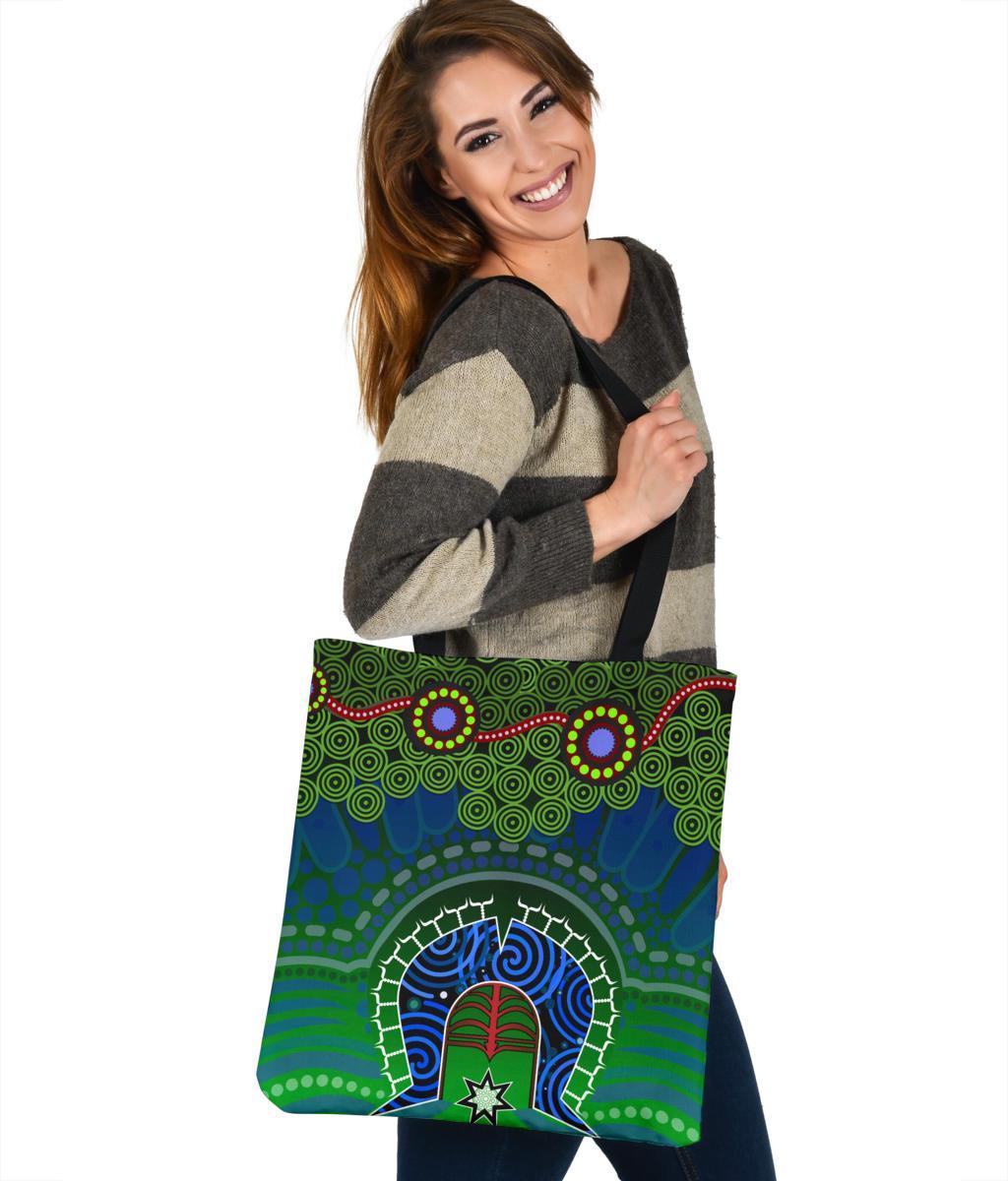 torres-strait-tote-bags-dhari-and-dot-patterns