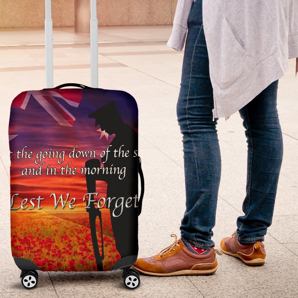 ANZAC Day 2021 Luggage Covers - Lest We Forget Ver02 - Vibe Hoodie Shop