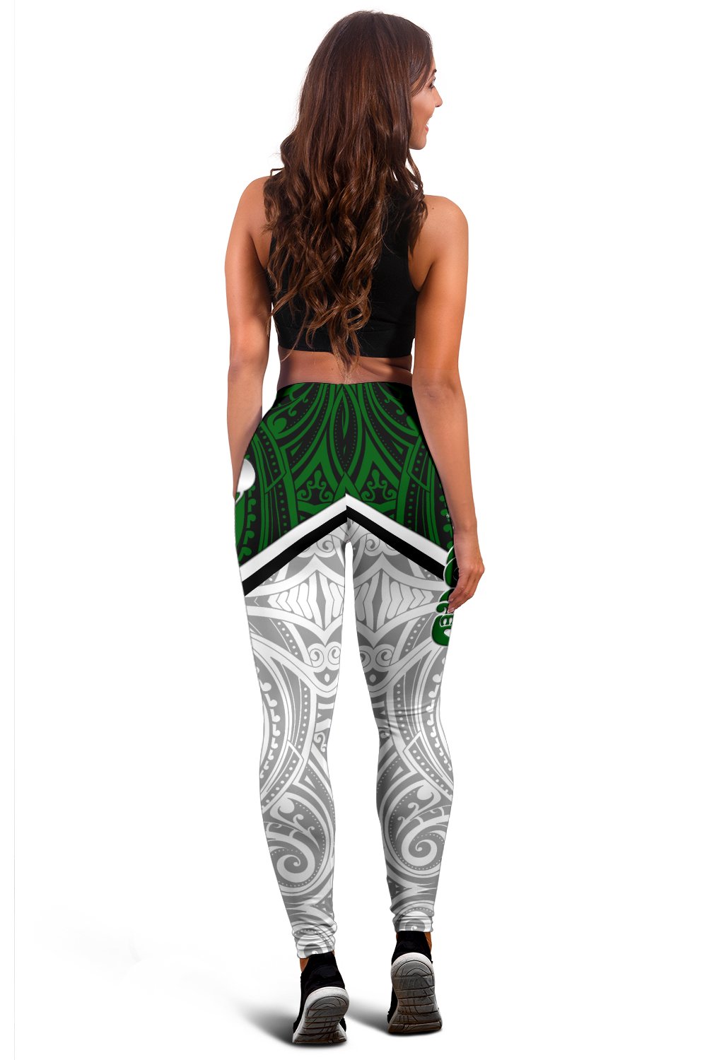 New Zealand Maori Rugby Women Leggings Pride Version - White - Vibe Hoodie Shop