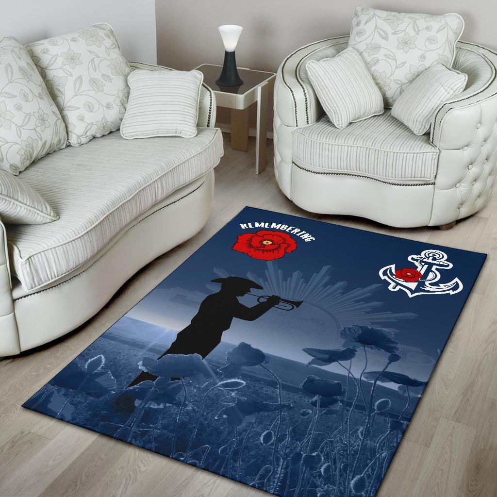 Australia Navy ANZAC Area Rug - Remembering Our Heroes - Vibe Hoodie Shop