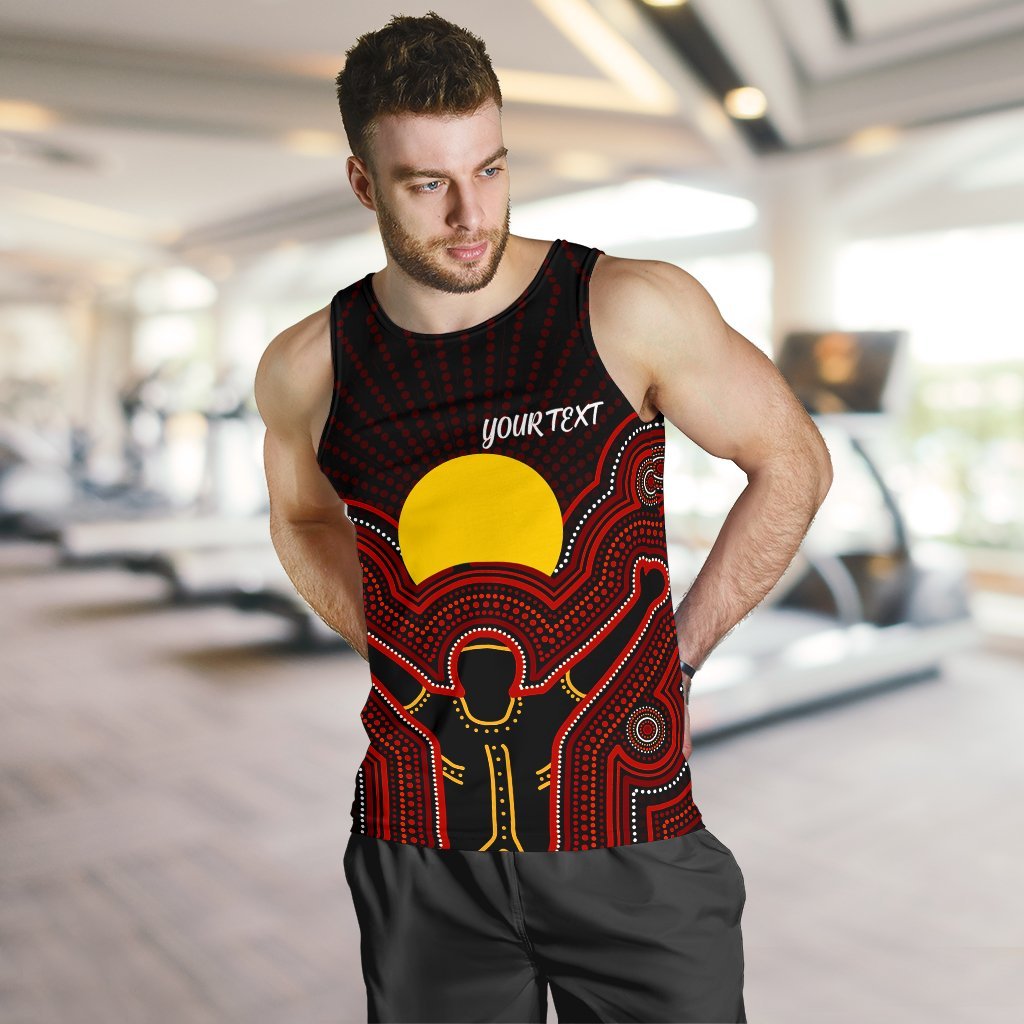 Aboriginal Personalised Men's Tank Top - The Sun Always Shines - Vibe Hoodie Shop