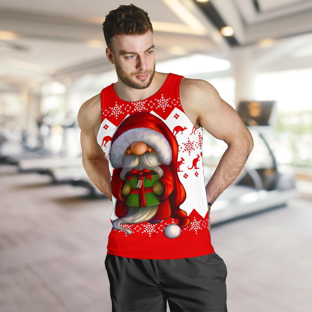 Australia Christmas Men Tank Top - Christmas Gnome Mens Tank - Vibe Hoodie Shop