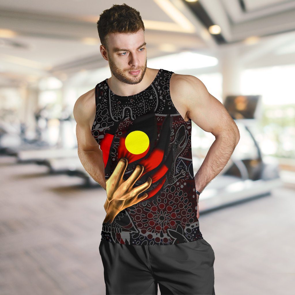 Aboriginal Men's Tank Top - Aboriginal Blood In Me - Vibe Hoodie Shop