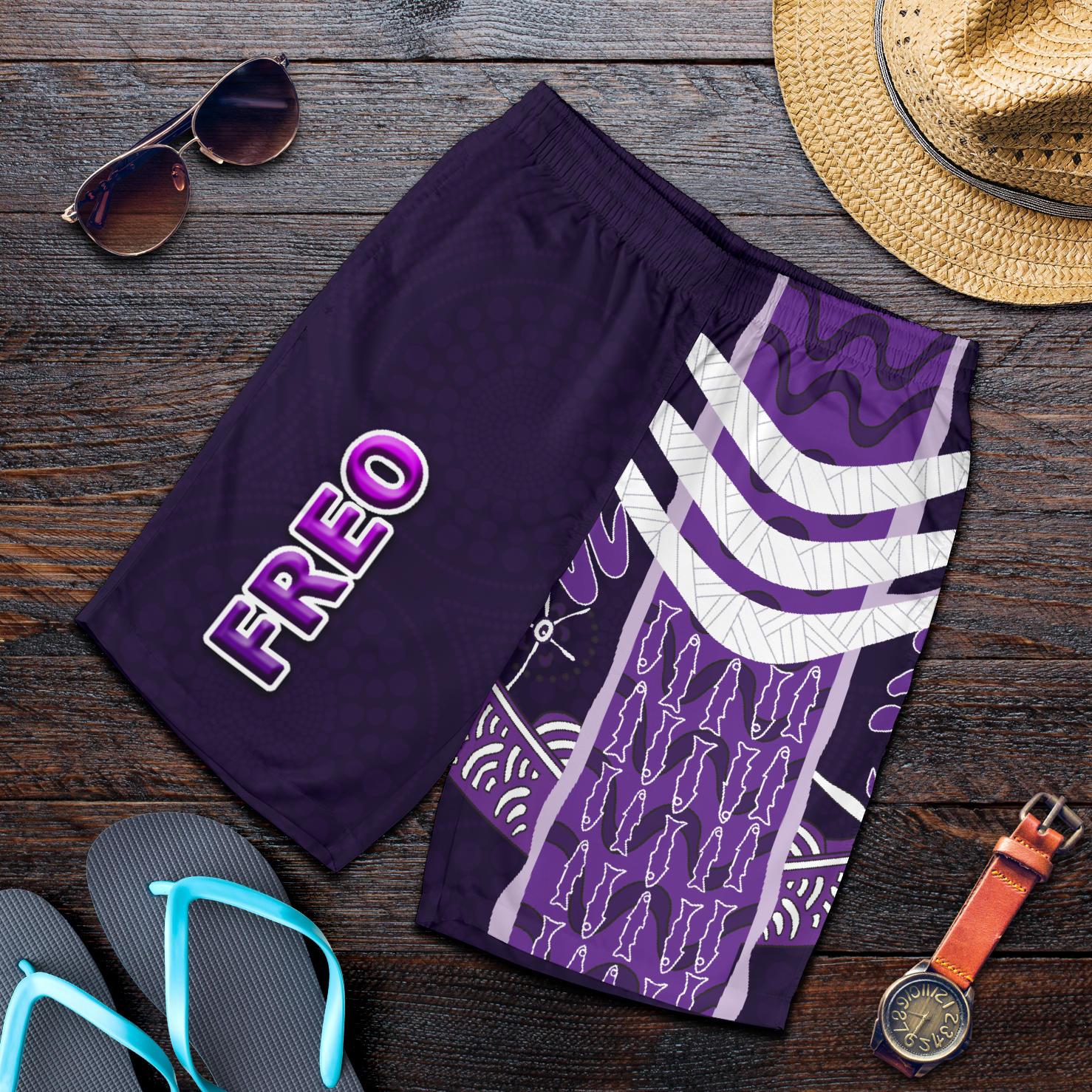 Fremantle Men Shorts Dockers Simple Indigenous Freo - Vibe Hoodie Shop