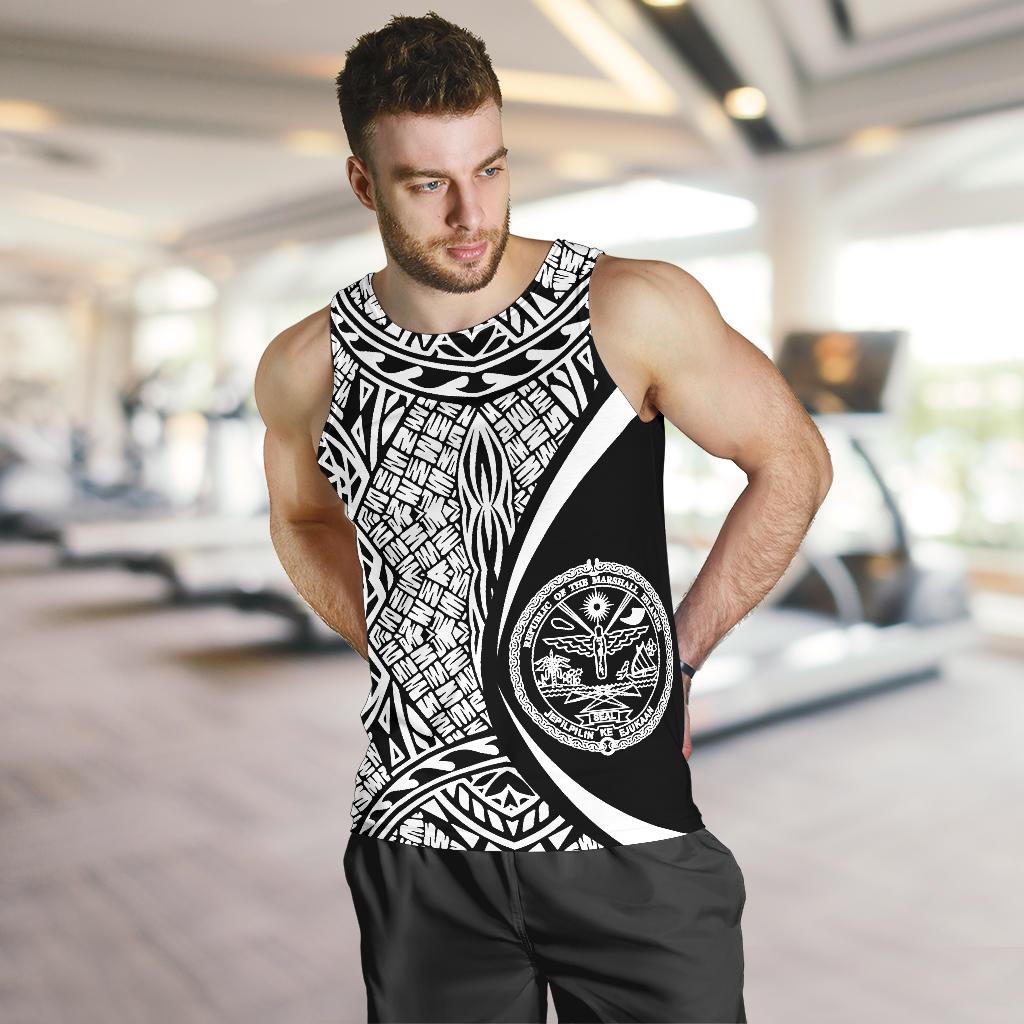 Marshall Islands Polynesian Tank Top - Circle Style 03 - Vibe Hoodie Shop