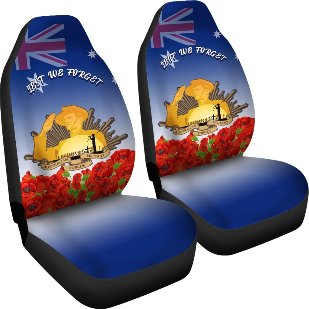 Car Seat Cover - Australia ANZAC Day 2020 And Soldiers - Vibe Hoodie Shop