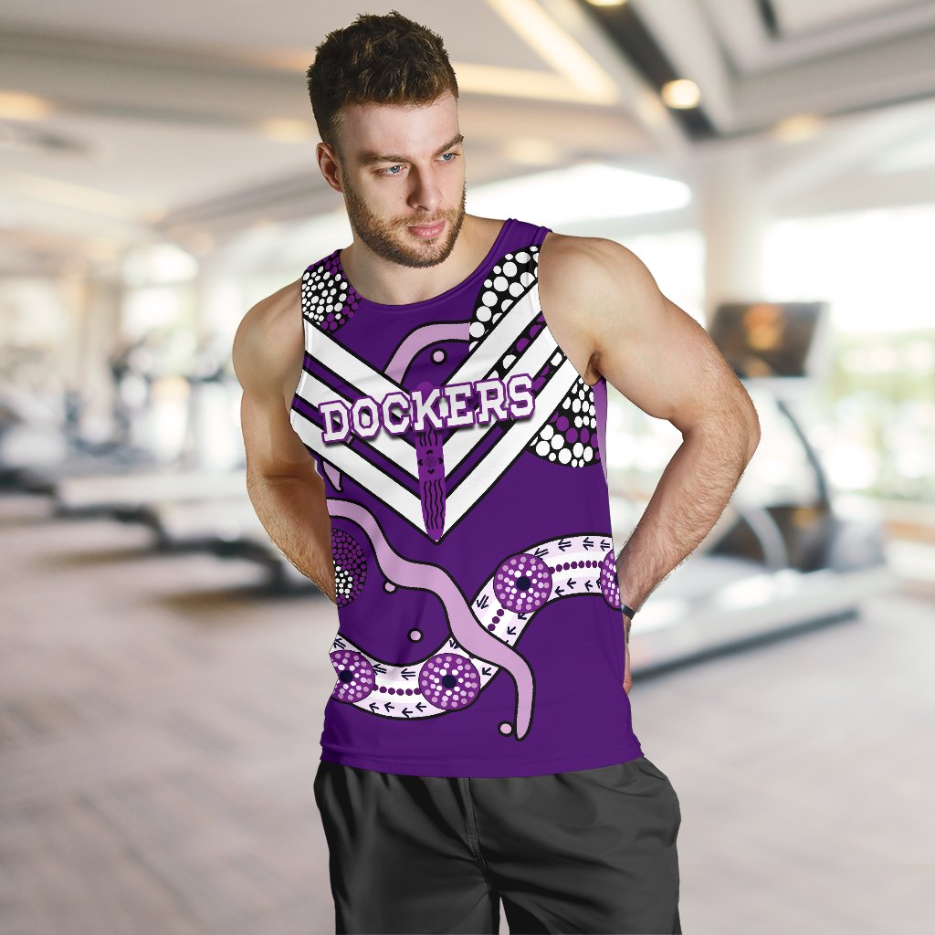 Dockers Men Tank Top Indigenous Fremantle - Freo - Vibe Hoodie Shop