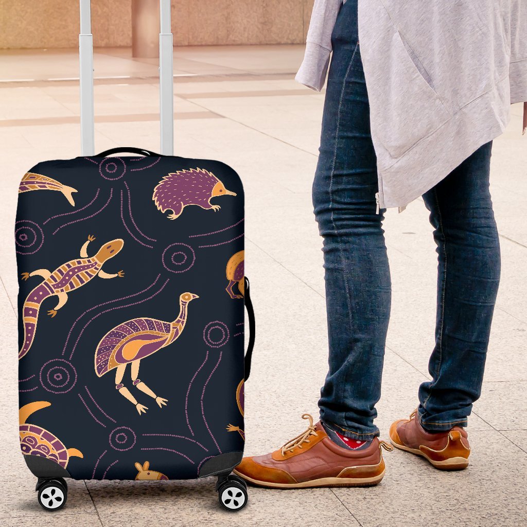 Luggage Covers - Indigenous Animals Patterns - Vibe Hoodie Shop