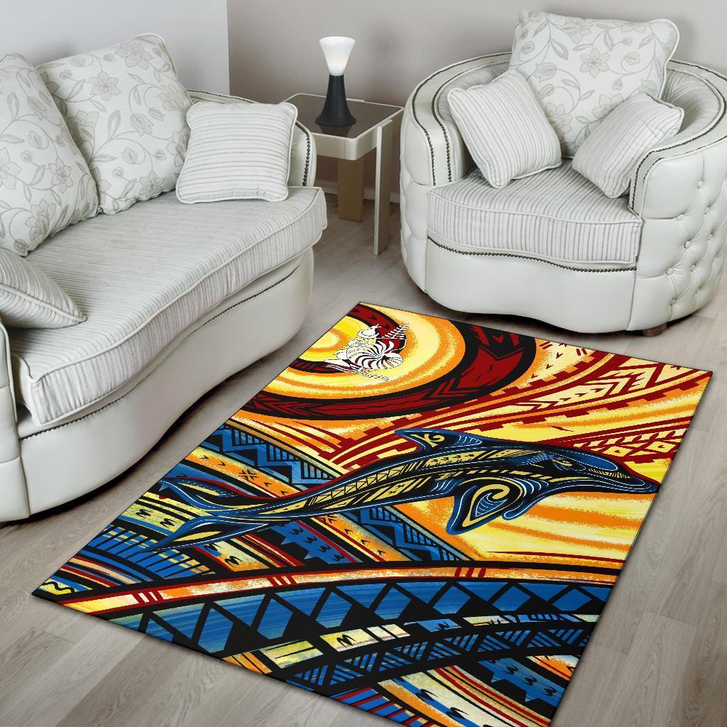 New Caledonia Area Rug - Dolphin Surfing - Vibe Hoodie Shop