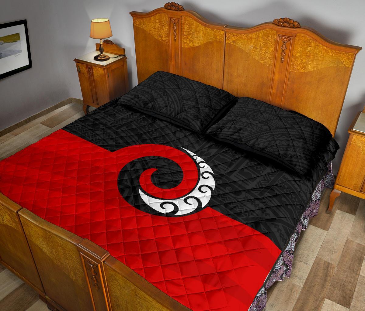 Koru Maori New Zealand Quilt Bed Set - Vibe Hoodie Shop