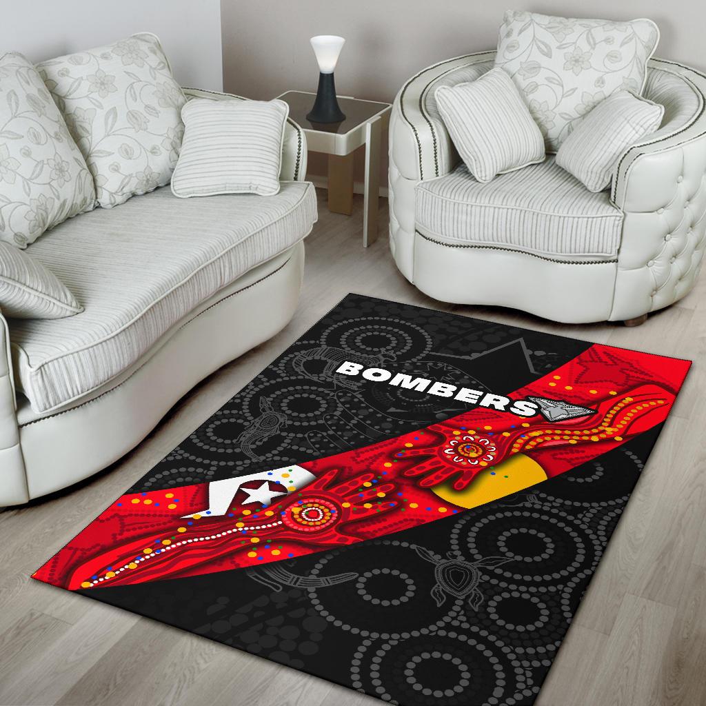 Bombers NAIDOC Week Area Rug Essendon Ingenious - Vibe Hoodie Shop