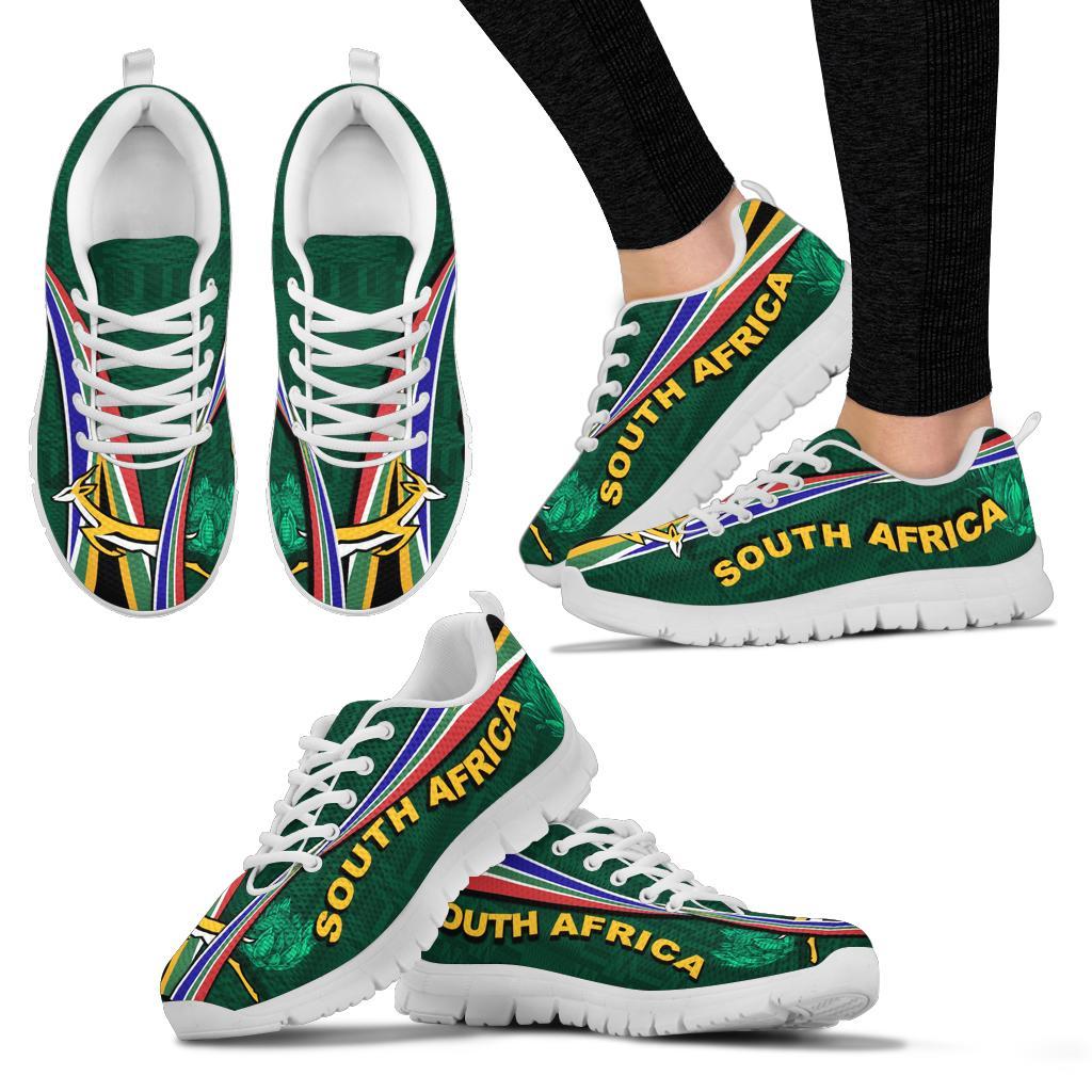 South Africa Sneakers Springboks Rugby Be Unique - Green - Vibe Hoodie Shop