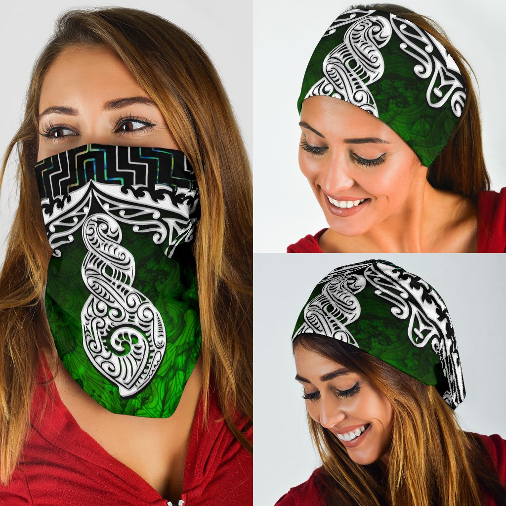 New Zealand Maori Bandana, Poutama Pikorua Double Twist - Vibe Hoodie Shop