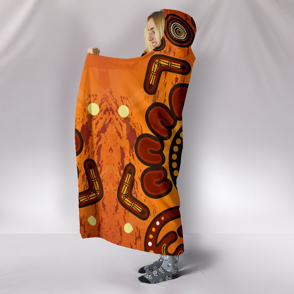 aboriginal-hooded-blanket-baby-kangaroo-and-dot-painting-patterns