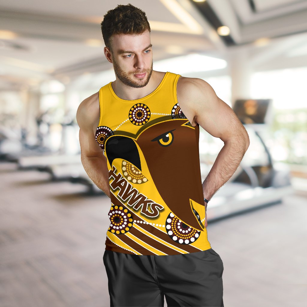 Pride Hawks Men Tank Top Hawthorn Indigenous - Vibe Hoodie Shop