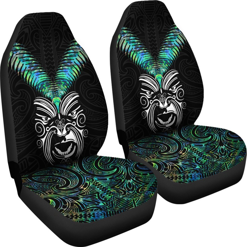 New Zealand Maori Moko Car Seat Covers Paua Shell - Vibe Hoodie Shop