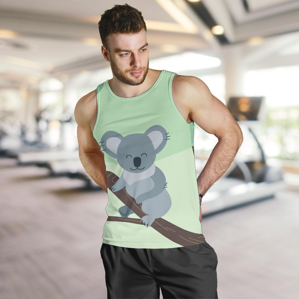 Men Tank Top - Koala Mens Tank Happy - Vibe Hoodie Shop