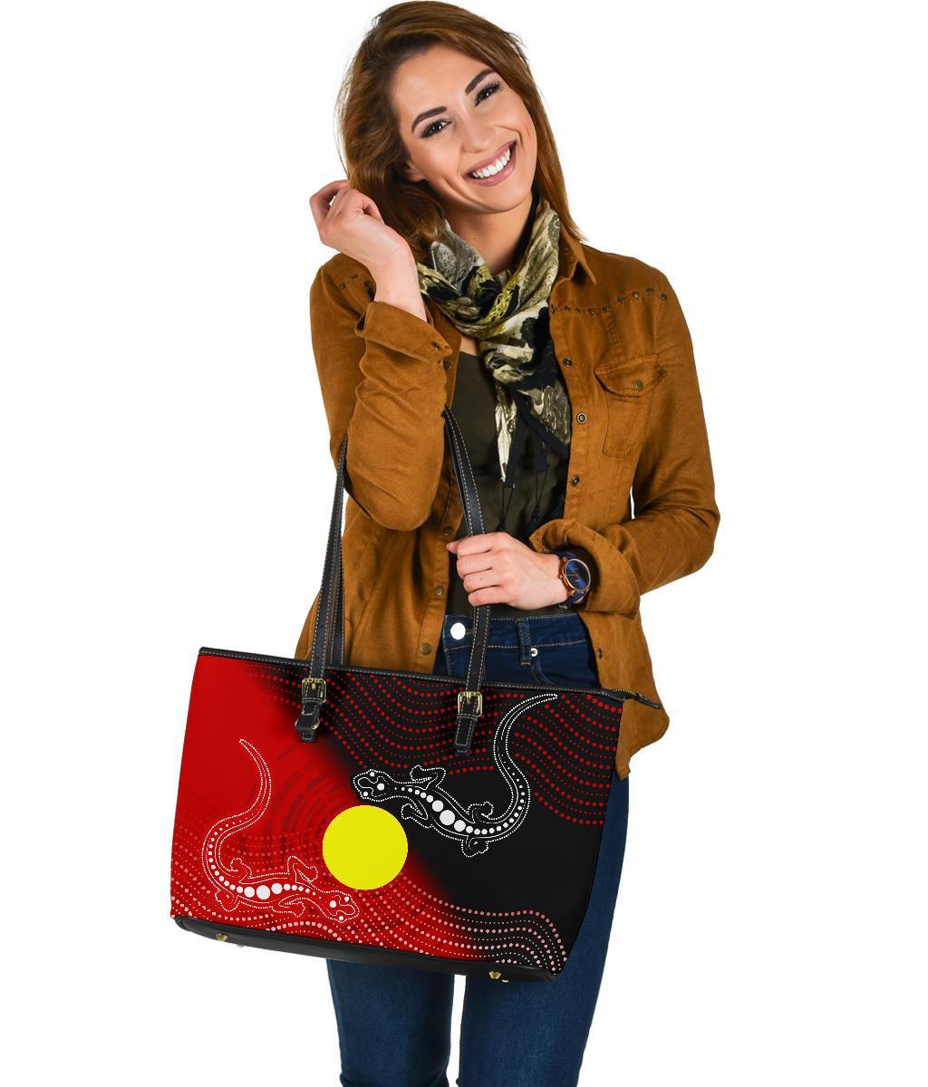 aboriginal-large-leather-tote-bag-two-indigenous-lizard