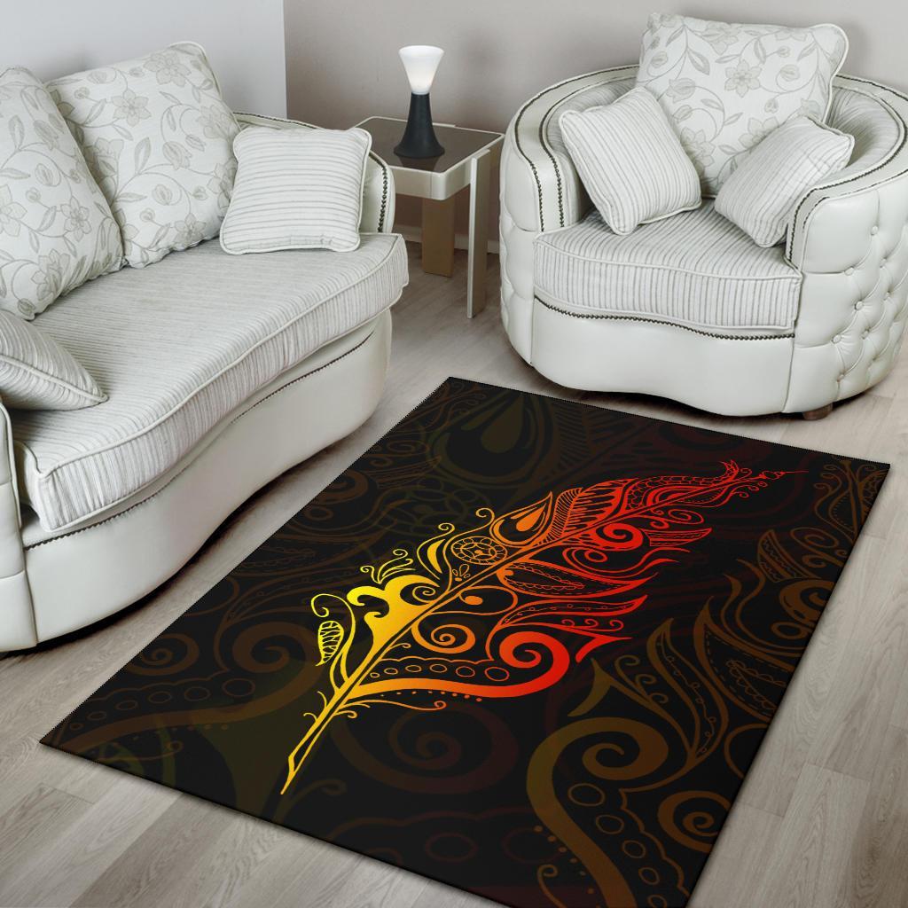 Light Silver Fern Area Rug, Sunset Vibe - Vibe Hoodie Shop