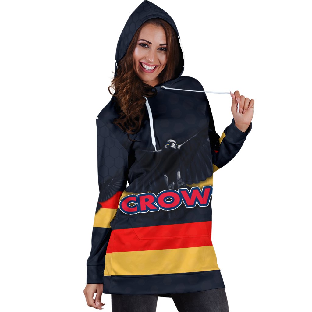 Adelaide Women Hoodie Dress Original Crows - Vibe Hoodie Shop