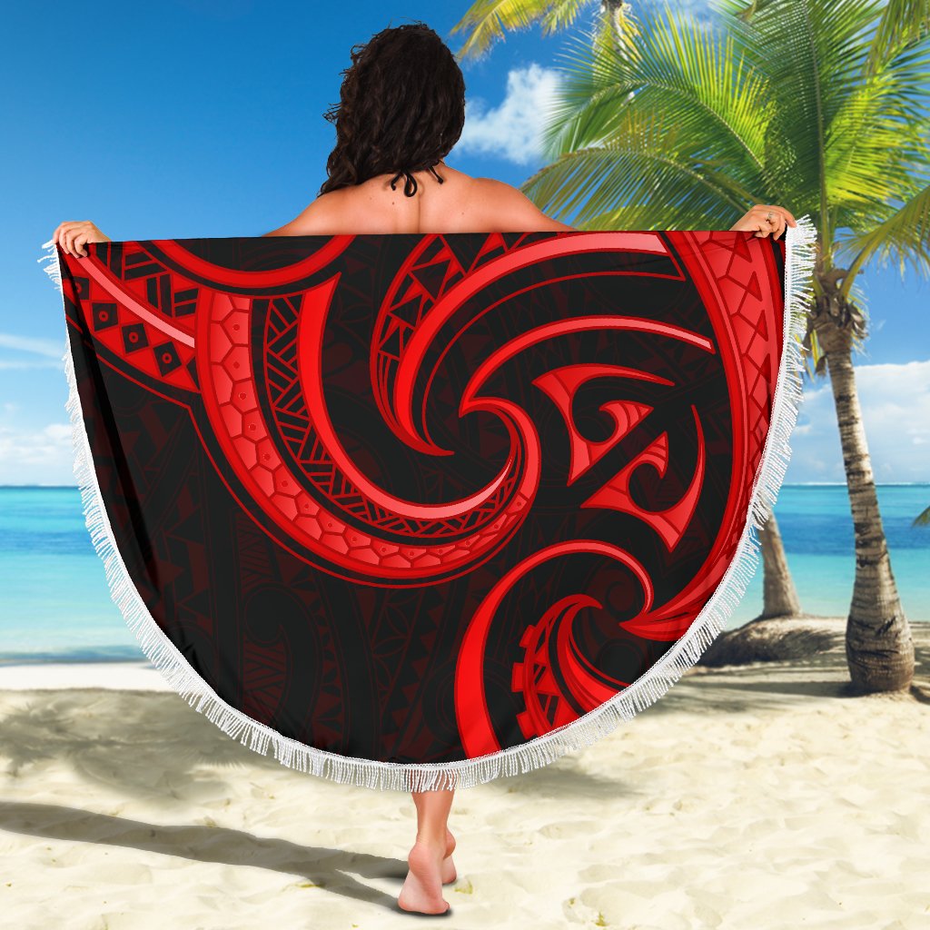 new-zealand-maori-mangopare-beach-blanket-polynesian-red