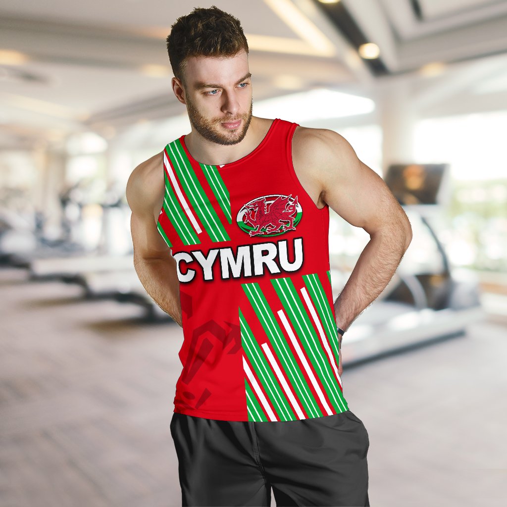 Cymru Men's Tank Top Rugby Style - Vibe Hoodie Shop