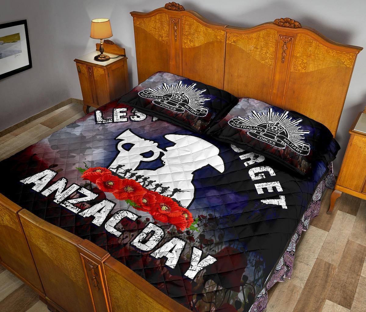 ANZAC Day Quilt Bed Set - The Australian Army - Vibe Hoodie Shop