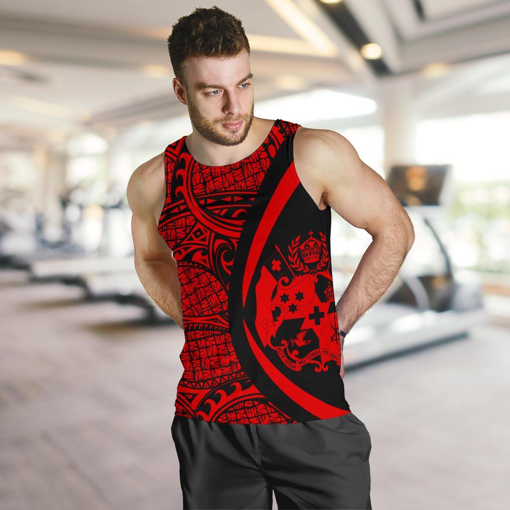 Tonga Polynesian Men's Tank Top - Circle Style 02 - Vibe Hoodie Shop