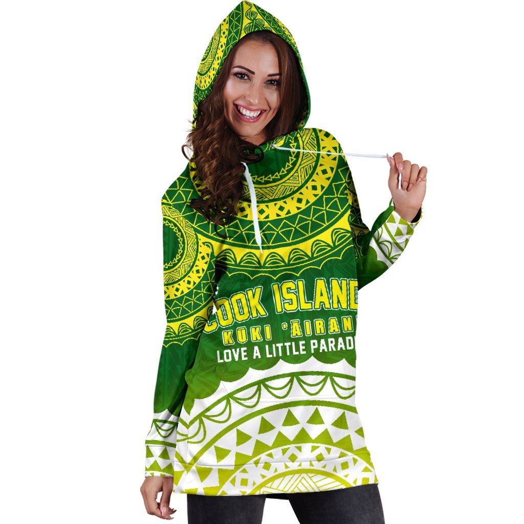 Cook Islands Hoodie Dress Love A Little Paradise - Vibe Hoodie Shop