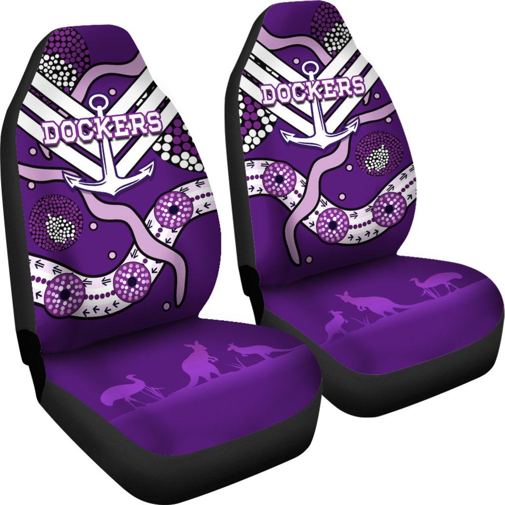 Dockers Car Seat Covers Indigenous Fremantle - Freo - Vibe Hoodie Shop
