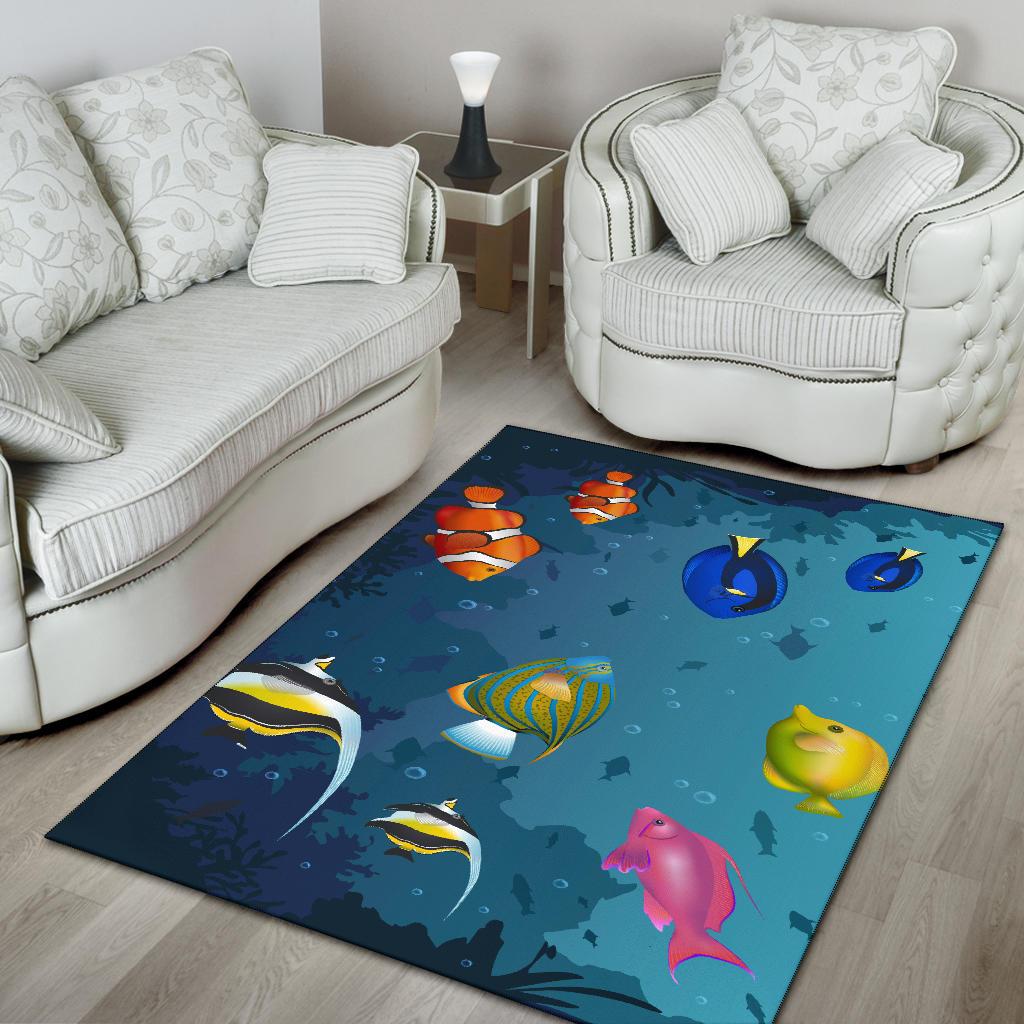 Australia Area Rug - Fish Rug Ocean Finding Nemo - Vibe Hoodie Shop