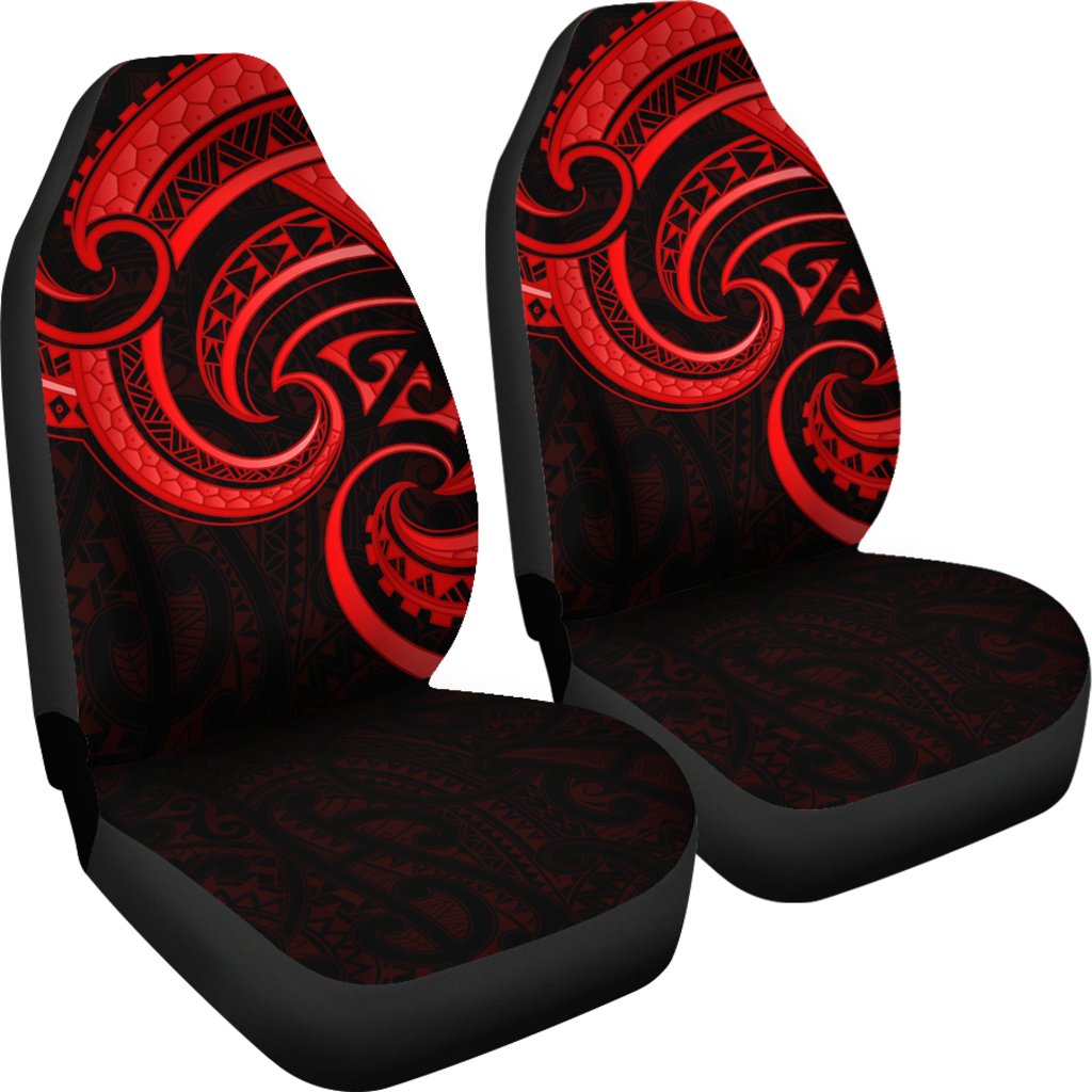 New Zealand Maori Mangopare Car Seat Covers Polynesian - Red - Vibe Hoodie Shop