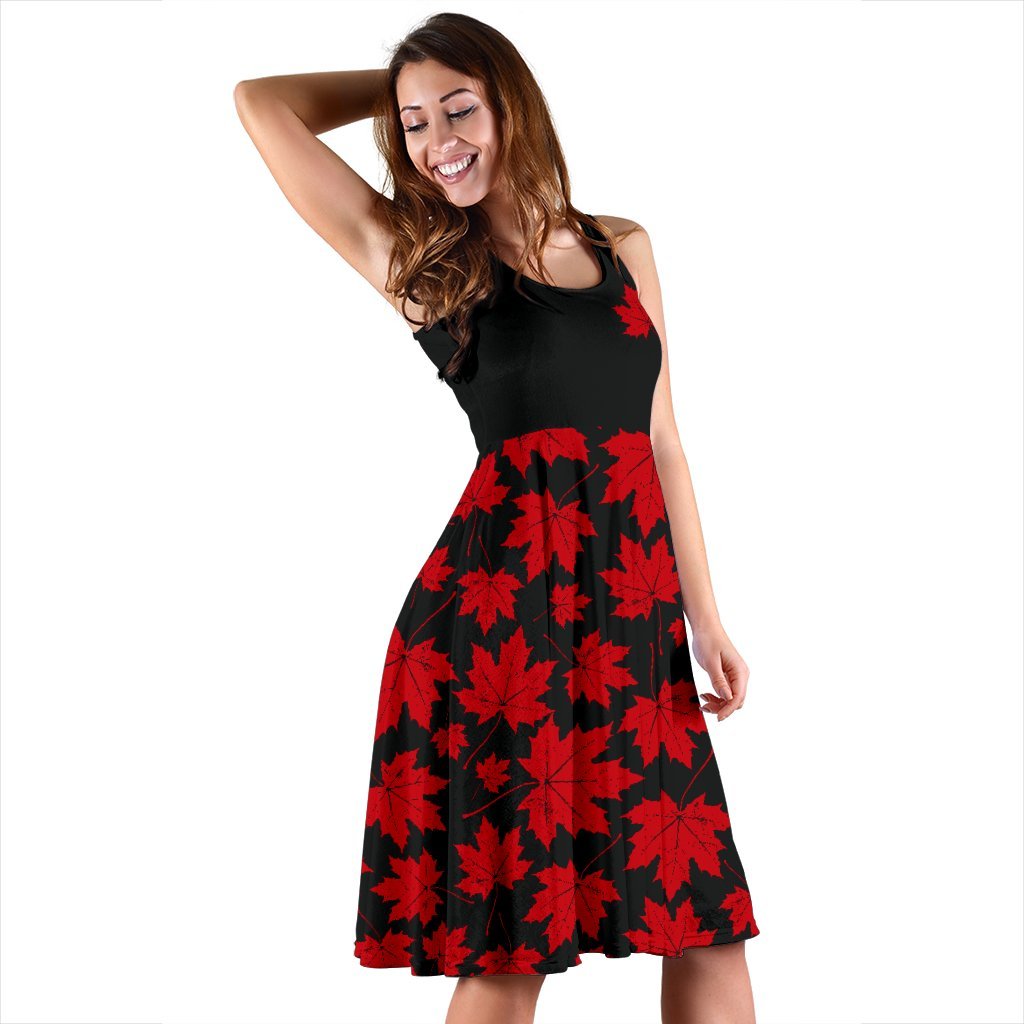 canada-womens-dress-pattern-maple-leaf