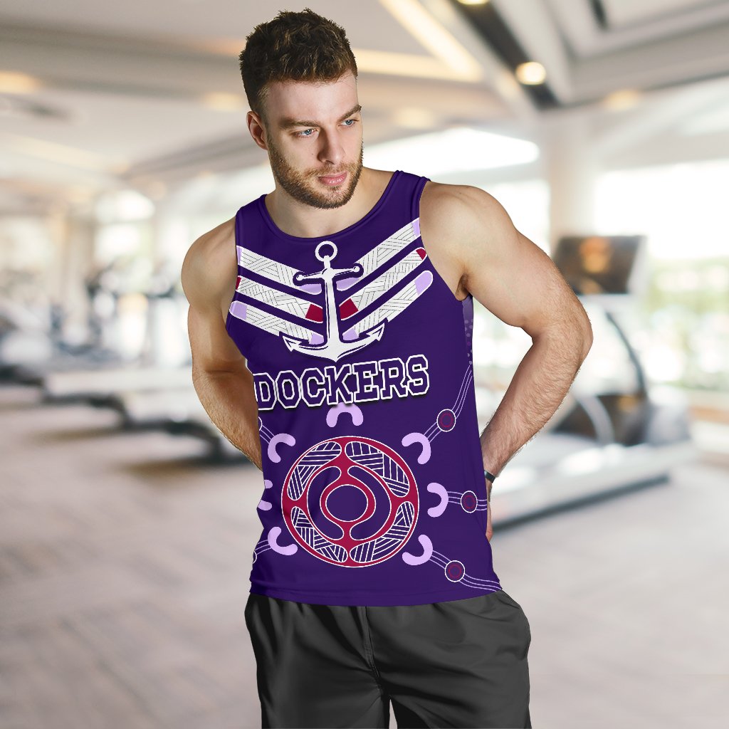 Dockers Men Tank Top Indigenous Fremantle - Vibe Hoodie Shop