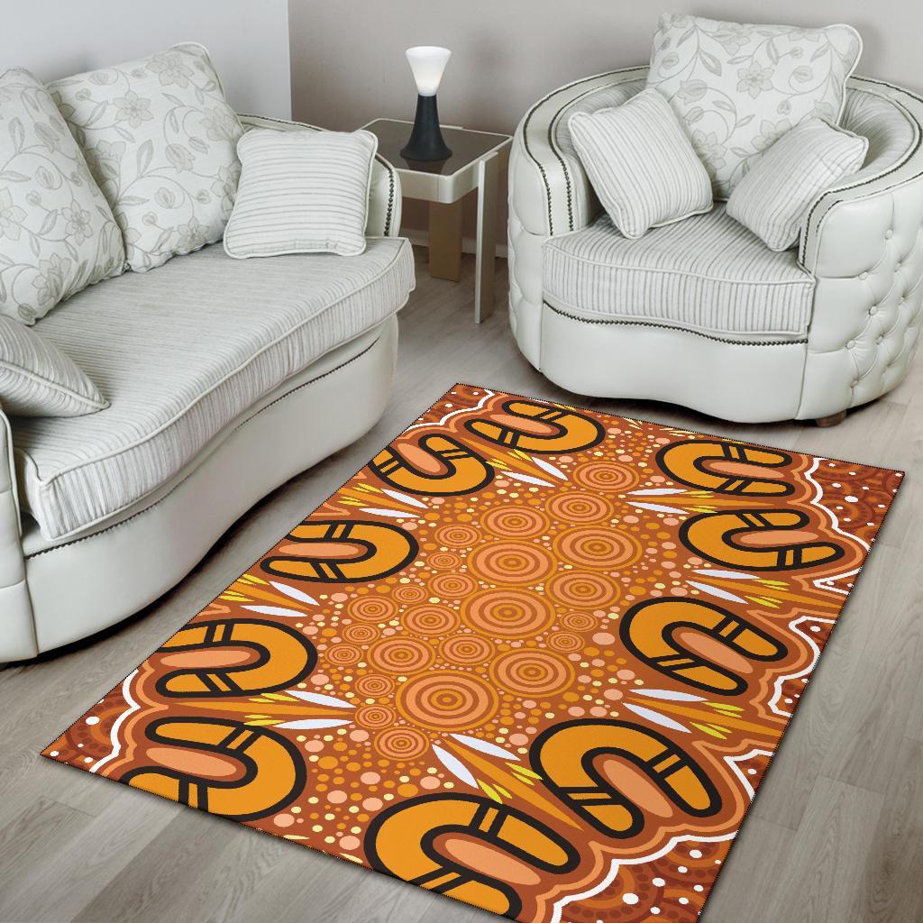 Aboriginal Area Rug - Indigenous Art Patterns Ver03 - Vibe Hoodie Shop