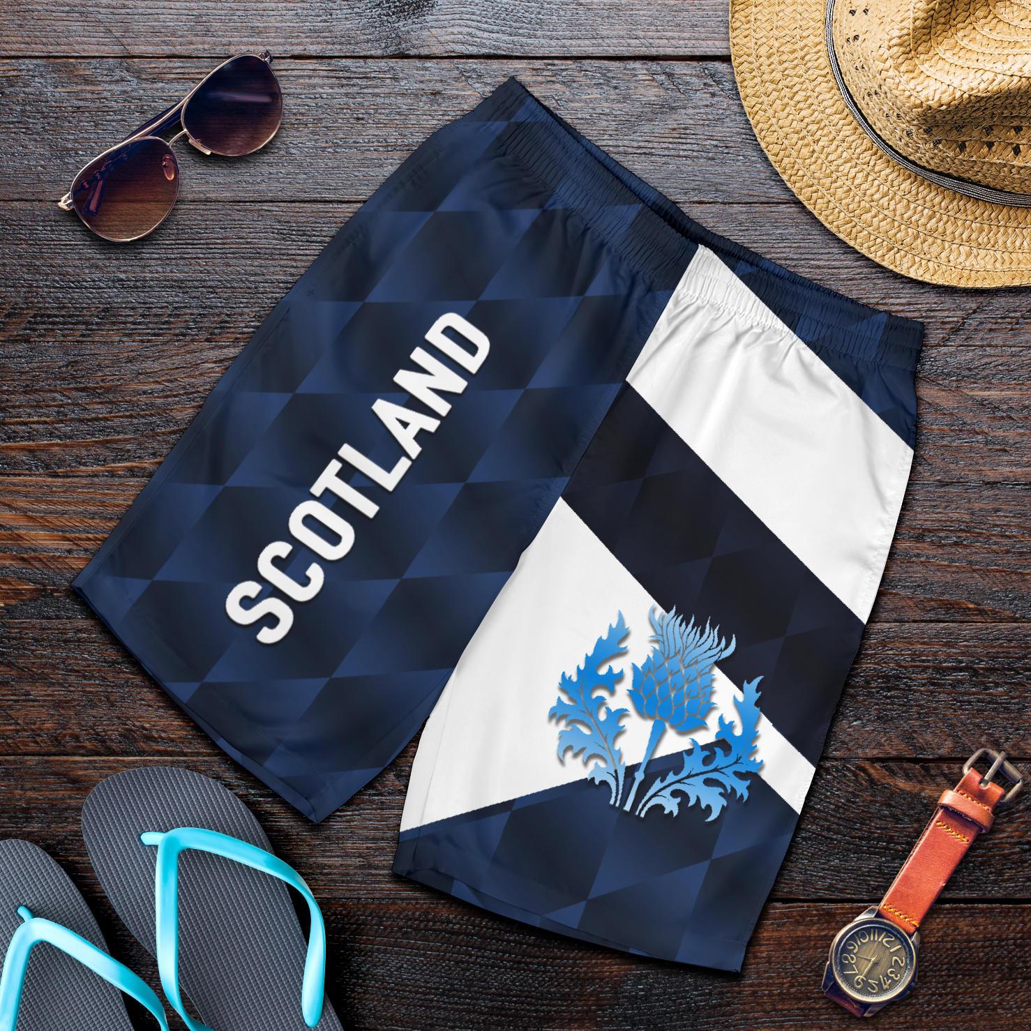 Scotland Rugby Men Shorts Sporty Style - Vibe Hoodie Shop