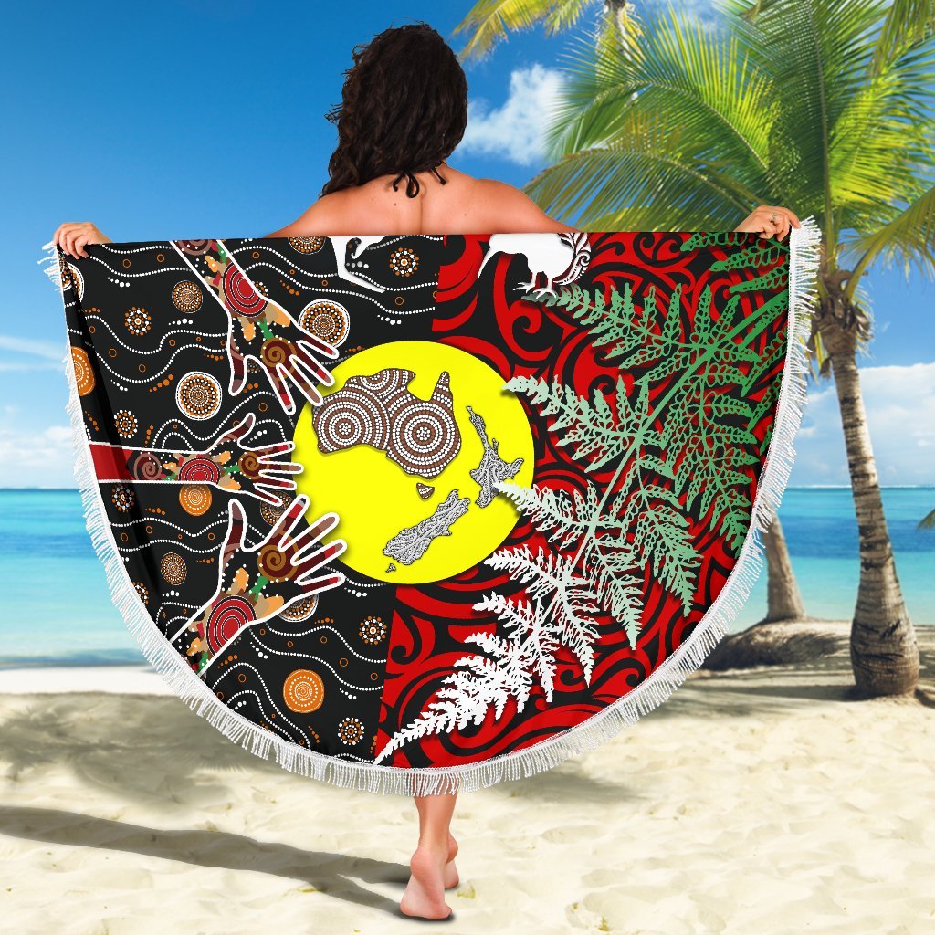 new-zealand-australia-beach-blanket-maori-aboriginal