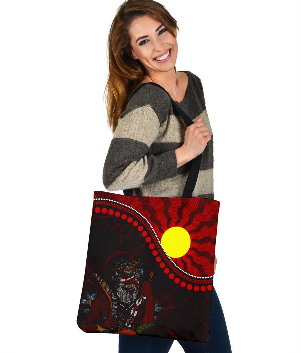 aboriginal-tote-bags-indigenous-people-and-sun