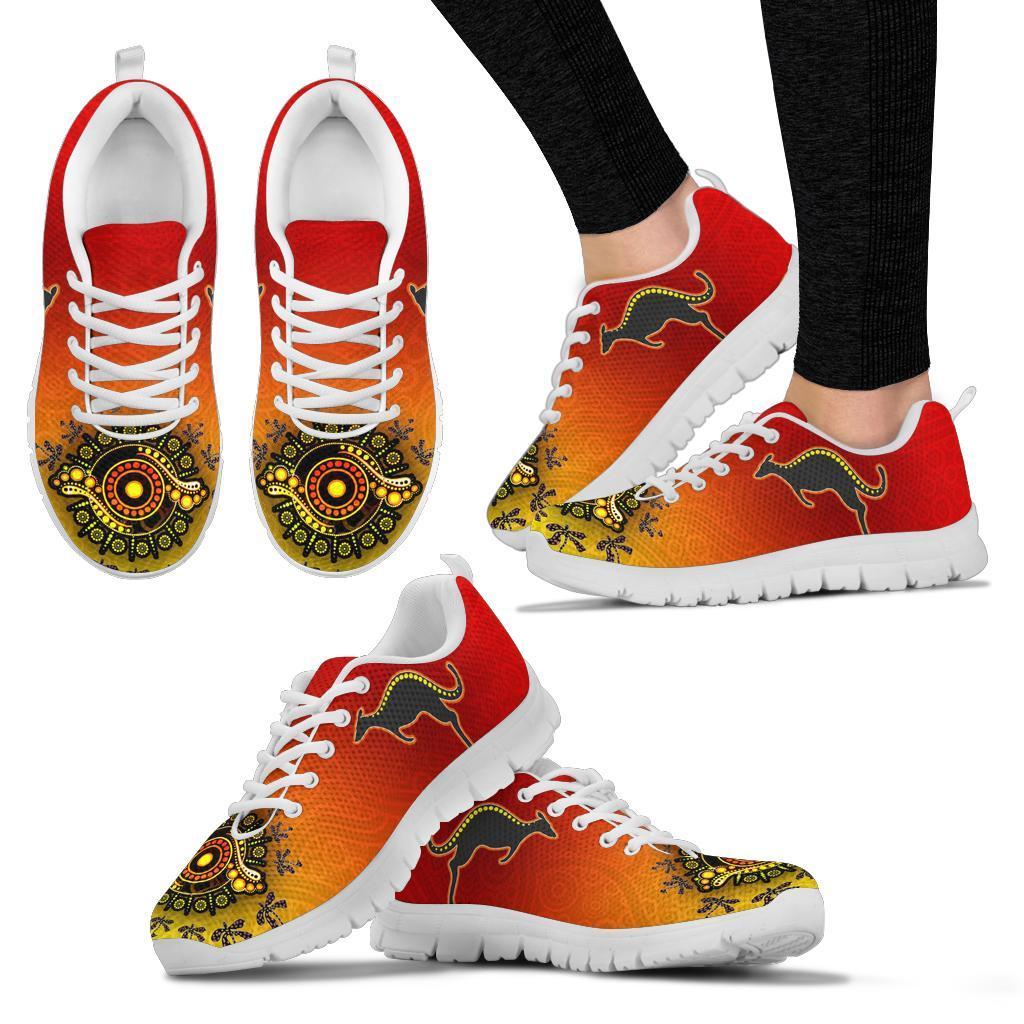 Aboriginal Sneakers - Circle Pattern - Vibe Hoodie Shop