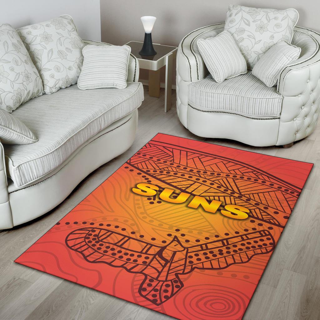 Gold Coast Area Rug Suns Simple Indigenous - Vibe Hoodie Shop