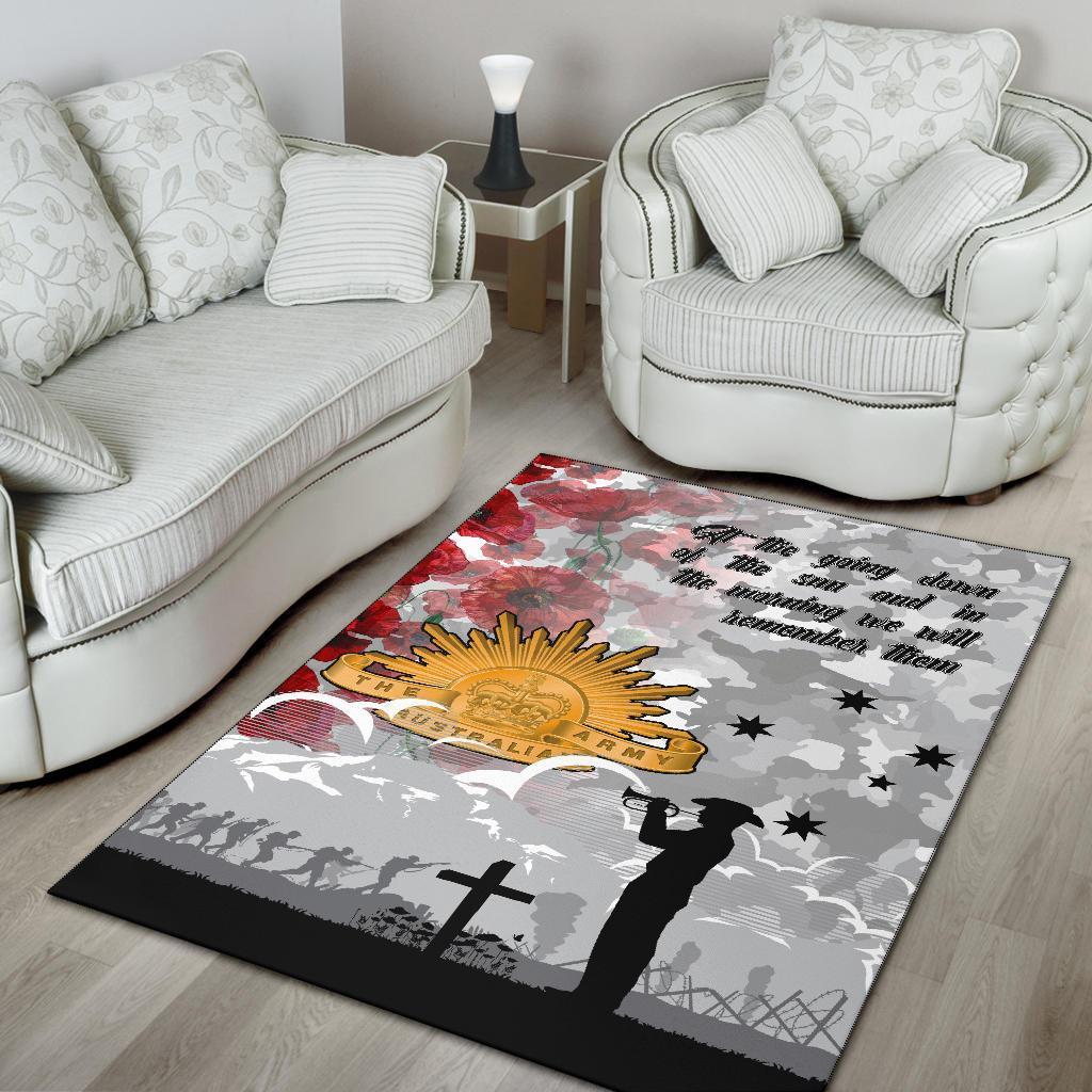 ANZAC Area Rug - We Will Remember Them - Vibe Hoodie Shop