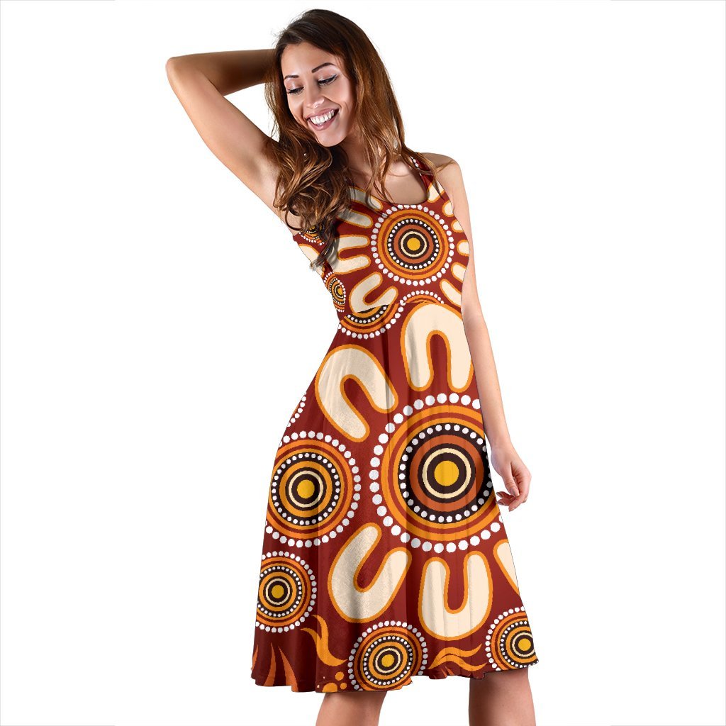 aboriginal-womens-dress-circle-flowers-patterns-ver02